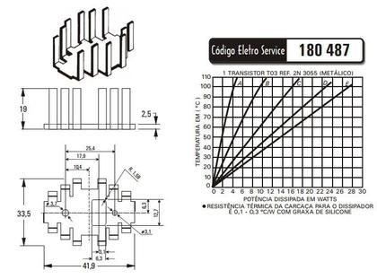 Imagem de Dissipador de Calor 180487 - Eletro Service