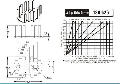 Imagem de Dissipador de Calor 180626 - Eletro Service
