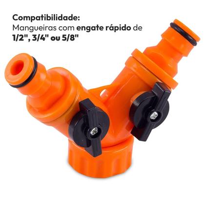 Imagem de Distribuidor de 2 Vias com Registro - Force Line