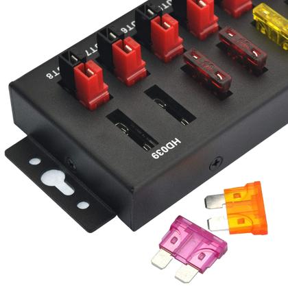 Imagem de Distribuidor de divisor de energia HCDC, conector 40A de 1 em 8 saídas