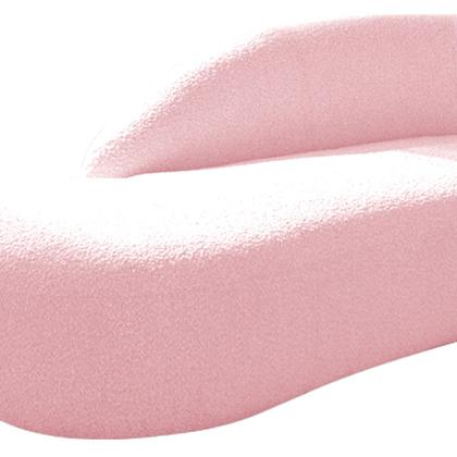 Imagem de Divã Recamier Curvo Luna 185cm Lado Esquerdo Suede - Amarena Móveis