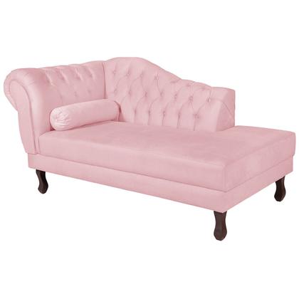 Imagem de Diva Recamier Diana 160cm Lado Direito Suede - Doce Sonho Móveis