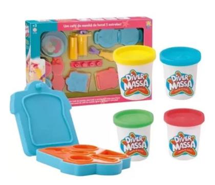 Imagem de Diver Massa Kit Café da Manhã - Divertoys - massinha criança, massa de modelar (8199)