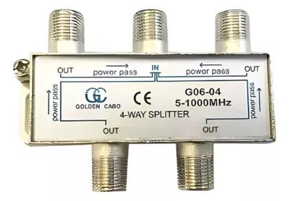 Imagem de Divisor De Antena 4 Saidas 1 Entrada Universal A Cabo Uhf Vhf Digital InterNeed