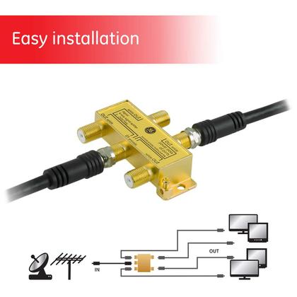Imagem de Divisor de cabo coaxial GE Digital de 4 vias 2,5 GHz 5-2500 MHz