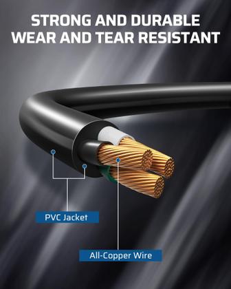 Imagem de Divisor de cabo de extensão DEWENWILS 1 a 3, 45cm 16/3 125V
