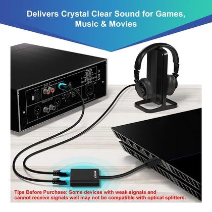 Imagem de Divisor de cabo óptico VCELINK Fiber 1 em 2 Saída Toslink Black