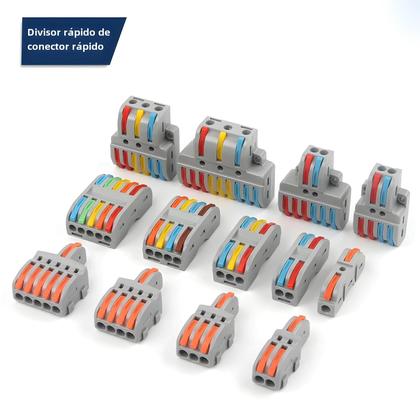 Imagem de Divisor de Cabo Universal Compacto - 20 Peças - Conector Push-in