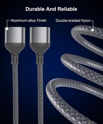 Imagem de Divisor de cabo USB C macho para USB duplo fêmea Basesailor