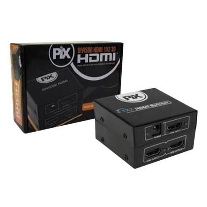 Imagem de Divisor de HDMI com 1 Entrada e 2 Saídas Para Monitores e TVs 3D Pix