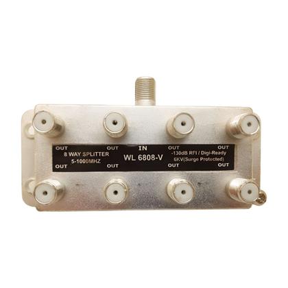 Imagem de Divisor de Sinal de Antena 8 Saídas para Antenas Coletivas e TV a Cabo (Net/Claro/Vivo) Blindado 1 Ghz