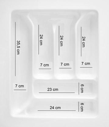 Imagem de Divisor de Talher OG02 BRANCO MIN L336 X C407 MAX L396 X C467 MM