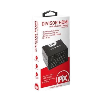 Imagem de Divisor HDMI 1.3 1 Entrada X 2 Saídas Preto PIX