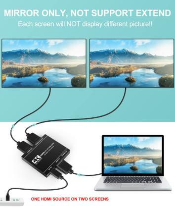 Imagem de Divisor HDMI avedio conecta saída 4K @60Hz 1x2 com saída de áudio