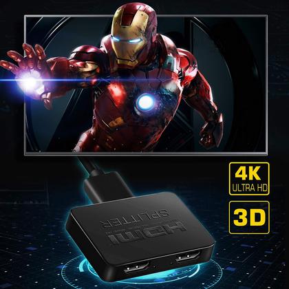 Imagem de Divisor HDMI avedio links 1x2 4K para monitores duplos com cabo