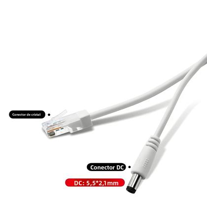 Imagem de Divisor POE 48V Para 12V À Prova d'Água Extensor De Câmera IP Cabo Adaptador De Vídeo E Energia