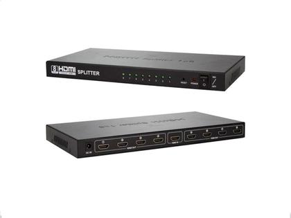 Imagem de Divisor Sinal Hdmi 2.0 1X8 4K 3840 X 2160 Splitter 8 Saidas