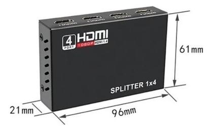 Imagem de Divisor Splitter Hdmi 4 Portas Amplificado Favorito