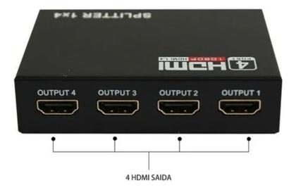 Imagem de Divisor Splitter Hdmi 4 Portas Amplificado Favorito