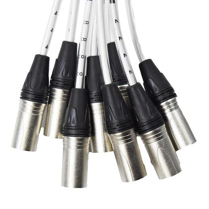 Imagem de Divisor XLR de 8 canais Snake Cable PRORECK com 25 pés de comprimento