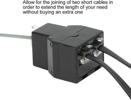 Imagem de Divisores de linha telefônica Uvital RJ12 6P6C 3 fêmeas, pacote com 50