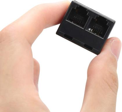 Imagem de Divisores de linha telefônica Uvital RJ12 6P6C 3 fêmeas, pacote com 50