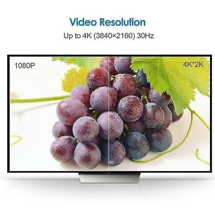 Imagem de Divisores Hdmi comutam porta de exibição mini branca para monitor compatível com hdmi mini dp thunderbolt adaptador hdmi 4k