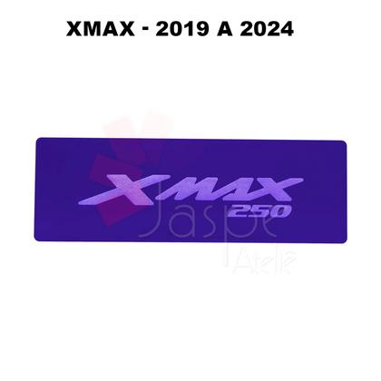 Imagem de Divisória em Acrílico Azul Baú Yamaha Xmax 250 Grande