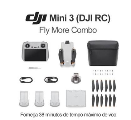 Imagem de DJI Mini 3 Fly More Combo (Com tela)