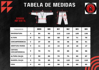 Imagem de Dobok Infantil Para Taekwondo em brim 100% Algodão.