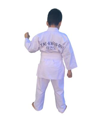 Imagem de Dobok Infantil Para Taekwondo em brim 100% Algodão.