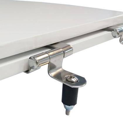 Imagem de Dobradiça Aço Inox Individual para Assento Sanitário Mdf Laqueado