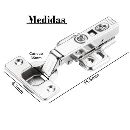 Imagem de Dobradiça Amortecedor Click Slow 35mm Guarda-Roupa Móveis