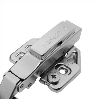 Imagem de Dobradiça Clip On 105 Soft Close 3D Reta Aço Niquelado 3