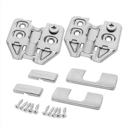 Imagem de Dobradiça Clip On 105 Soft Close 3D Reta Aço Niquelado 3