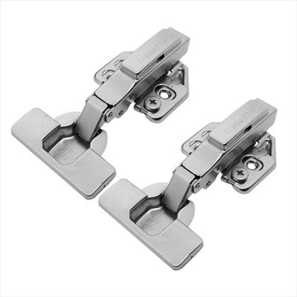 Imagem de Dobradiça Clip On 105 Soft Close 3D Reta Aço Niquelado 3
