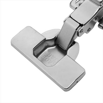 Imagem de Dobradiça Clip On 105 Soft Close 3D Reta Aço Niquelado 3