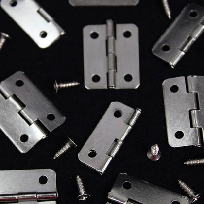 Imagem de Dobradiça Com Parafuso M 2,4cm Para Artesanato - 10 Unidades