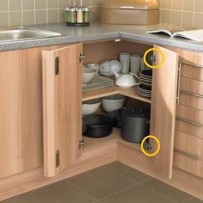 Imagem de Dobradiça Curva Pressão 165 Gafanhoto Para Móveis Armários