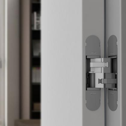 Imagem de Dobradiça Invisivel Regulavel 3D 1129 100x22mm 40 kg-Cean Niquelado-01peça