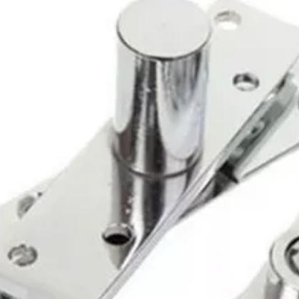 Dobradiça Pivotante Escovado, Para Portas Até 150kg,Kit Completo - Tolemat Imagem de Dobradiça Pivotante Escovado, Para Portas Até 150kg,Kit Completo