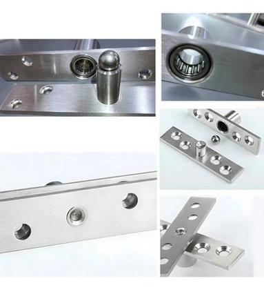 Imagem de Dobradiça Porta Com Rolamento Aço Inox 300Kg Pivô Invisível