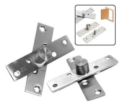 Imagem de Dobradiça Porta Com Rolamento Aço Inox 300Kg Pivô Invisível