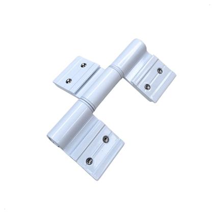 Imagem de Dobradiça Porta De Giro Dob798 Dob828 3 Abas Branco 18 Peças