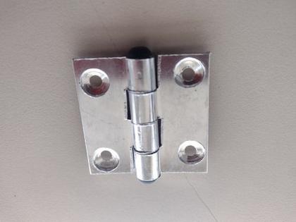 Imagem de Dobradiça Porta Pequena Alumínio Brilhante 40x40 - 3 Pçs