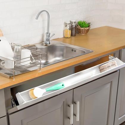 Imagem de Dobradiças de bandeja com ponta de níquel acetinado com fechamento automático Ravinte de 3 pares