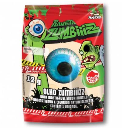 Doce Bala De Goma Olho Planeta Zumbiiizz Caixa Com 48 4097 - DTC
