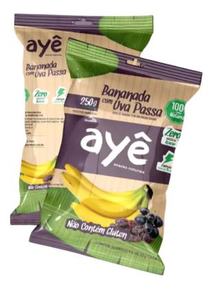 Imagem de Doce Banana Aye Zero Açúcar Uva Passa 250g 10 Uni Sem Glúten