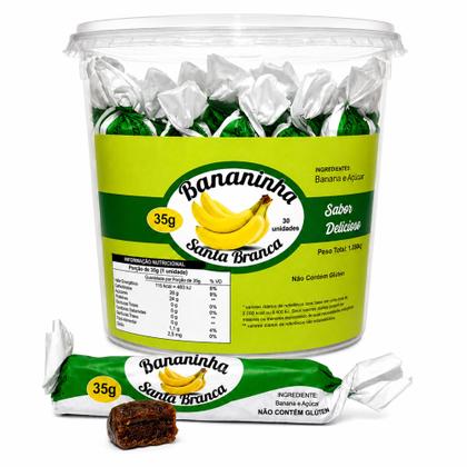 Imagem de Doce Bananinha Santa Branca com Açúcar pote c/30
