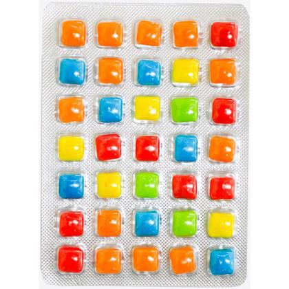 Doce Danclets Cartela 5X7 Tutti Frutti Display com 15 - Doces e